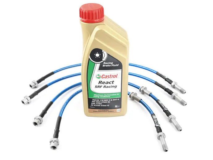 E46 M3 Performance Brake Line Kit with Castrol SRF Racing Brake Fluid