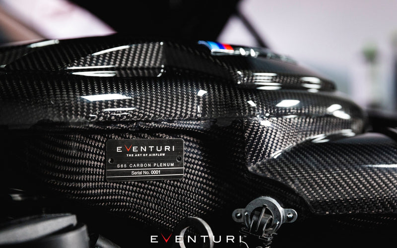 Load image into Gallery viewer, Eventuri BMW E9X M3 (S65) Black Carbon Inlet Plenum - Gloss
