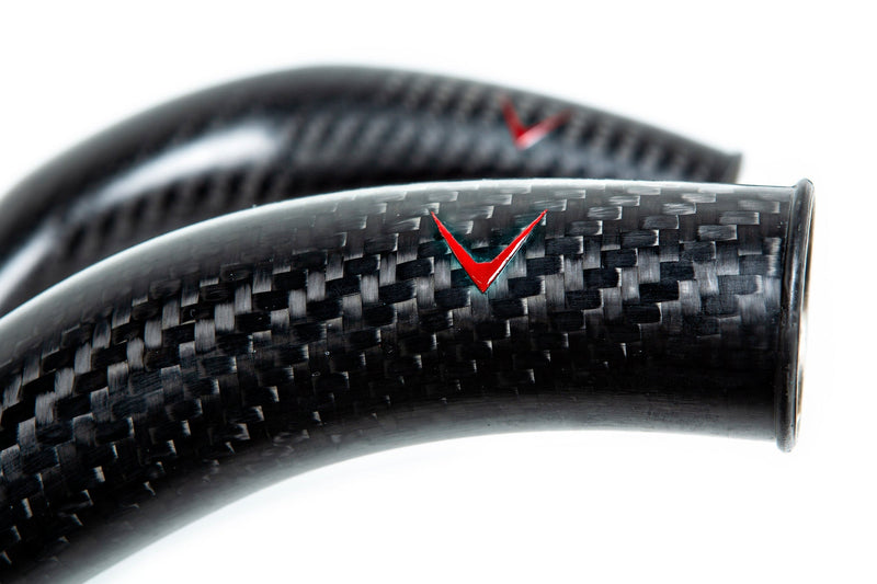 Load image into Gallery viewer, Eventuri BMW F8X M2C M3 M4 S55 Black Carbon Charge Pipe Set - Matte
