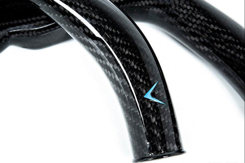Load image into Gallery viewer, Eventuri BMW F8X M2C M3 M4 S55 Black Carbon Charge Pipe Set - Gloss
