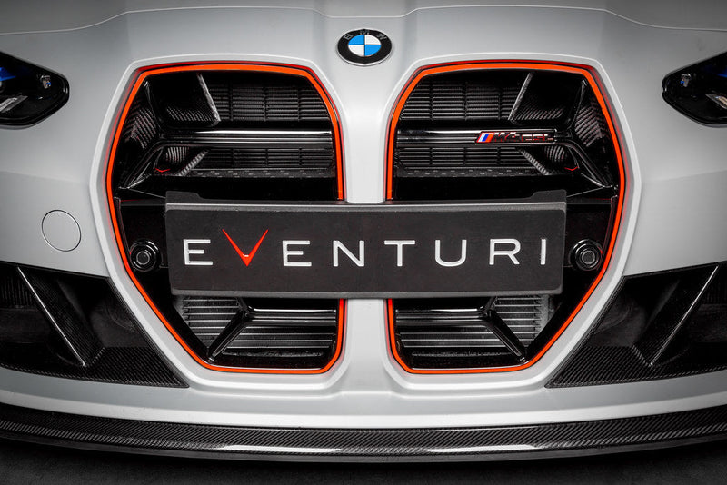Load image into Gallery viewer, Eventuri BMW G8X M3 / M4 Black Carbon Intake Scoop Set
