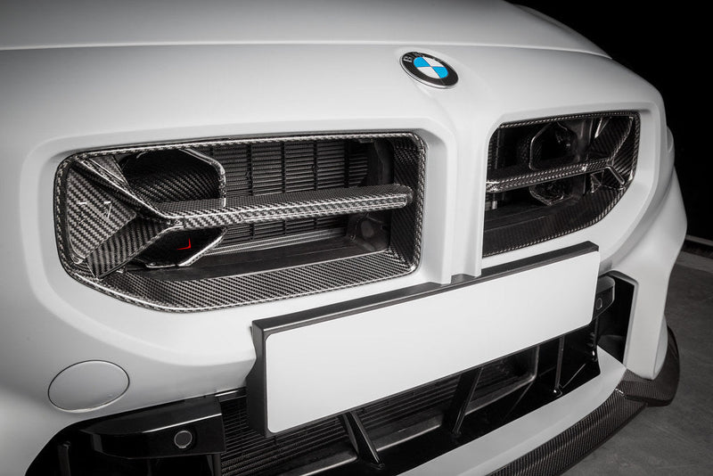 Load image into Gallery viewer, Eventuri BMW G87 M2 Black Carbon Intake Scoop Set
