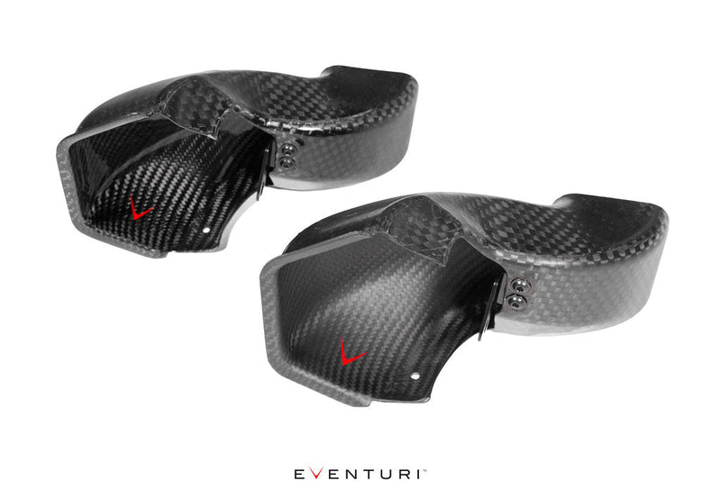 Load image into Gallery viewer, Eventuri BMW G87 M2 Black Carbon Intake Scoop Set
