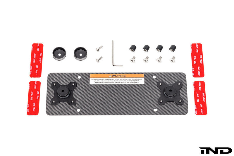 Load image into Gallery viewer, Carbonex BMW Magnetic Rear License Plate Mount - Euro Plate

