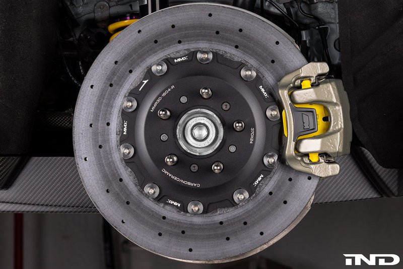 Load image into Gallery viewer, MMX Performance G8X M2 / M3 / M4 2-Piece Floating Carbon Ceramic Rotor Conversion - Rear 370x24mm
