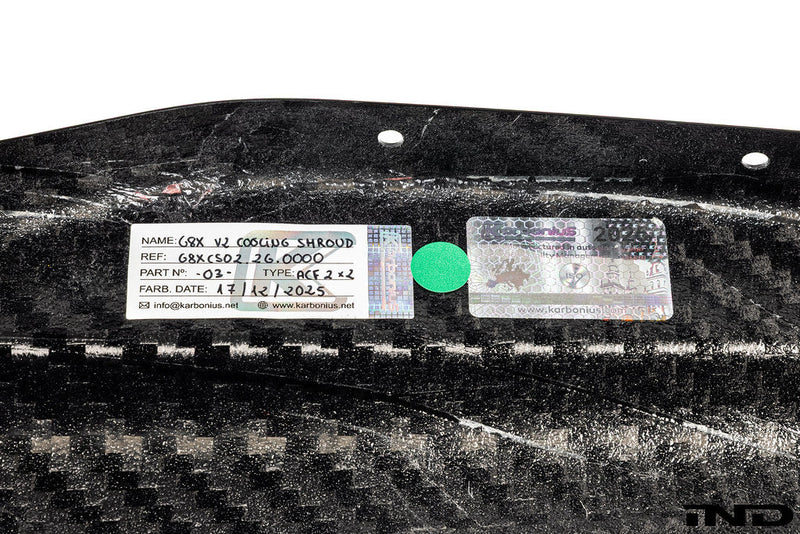 Load image into Gallery viewer, Karbonius G8X M2 / M3 / M4 CSL Carbon Cooling Shroud Cover
