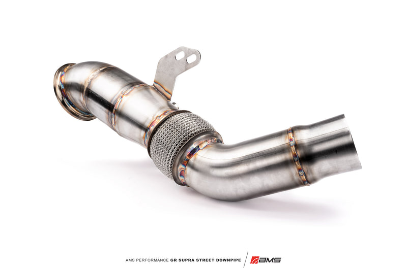 Load image into Gallery viewer, AMS Performance Toyota GR Supra Street Downpipe w/ GESI Catalytic Converter
