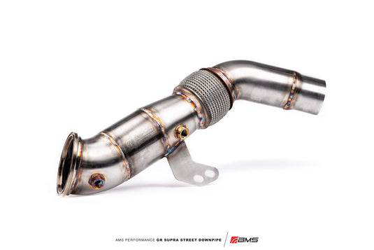 AMS Performance Toyota GR Supra Street Downpipe w/ GESI Catalytic Converter