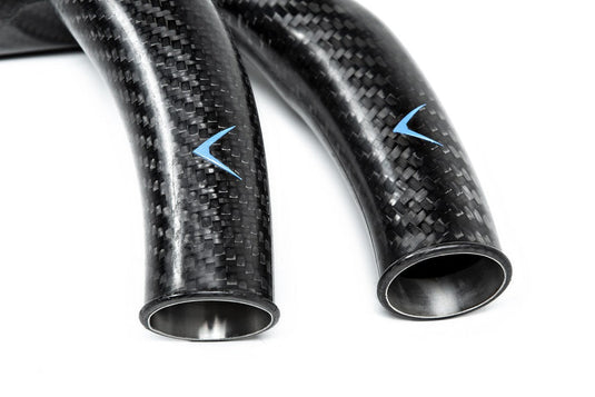 Eventuri BMW F8X M2C M3 M4 S55 Black Carbon Charge Pipe Set - Matte