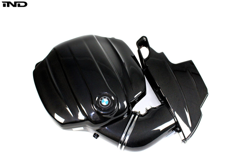 Load image into Gallery viewer, Karbonius E9X M3 (S65) Carbon Inlet Plenum and Intake System - Roundel Style
