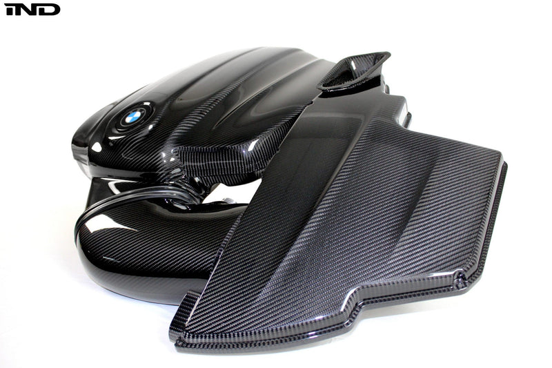 Load image into Gallery viewer, Karbonius E9X M3 (S65) Carbon Inlet Plenum and Intake System - Roundel Style
