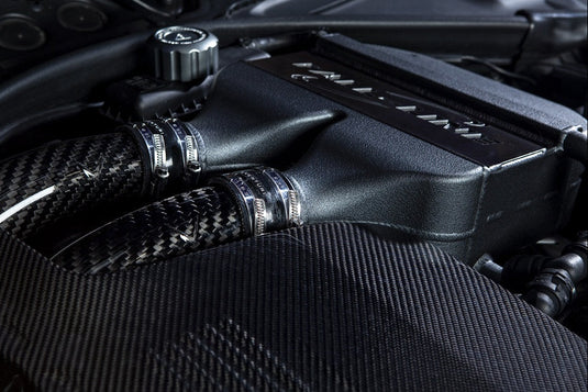Eventuri BMW F8X M2C M3 M4 S55 Black Carbon Charge Pipe Set - Gloss