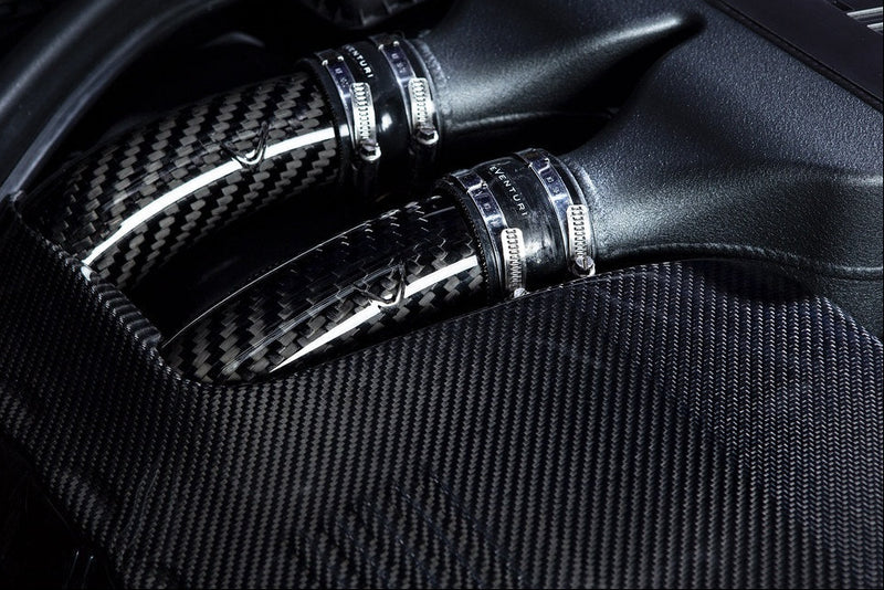 Load image into Gallery viewer, Eventuri BMW F8X M2C M3 M4 S55 Black Carbon Charge Pipe Set - Gloss
