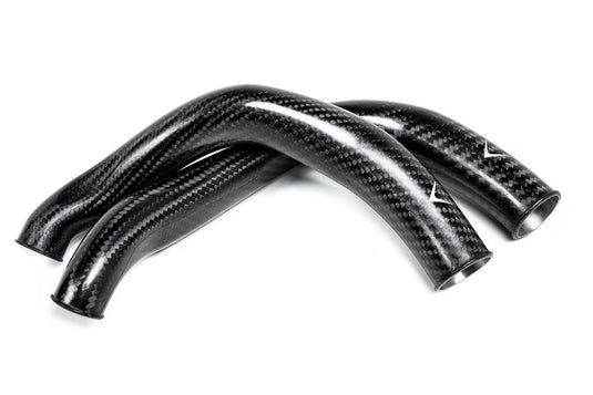 Eventuri BMW F8X M2C M3 M4 S55 Black Carbon Charge Pipe Set - Matte