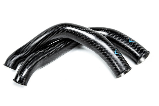 Eventuri BMW F8X M2C M3 M4 S55 Black Carbon Charge Pipe Set - Matte