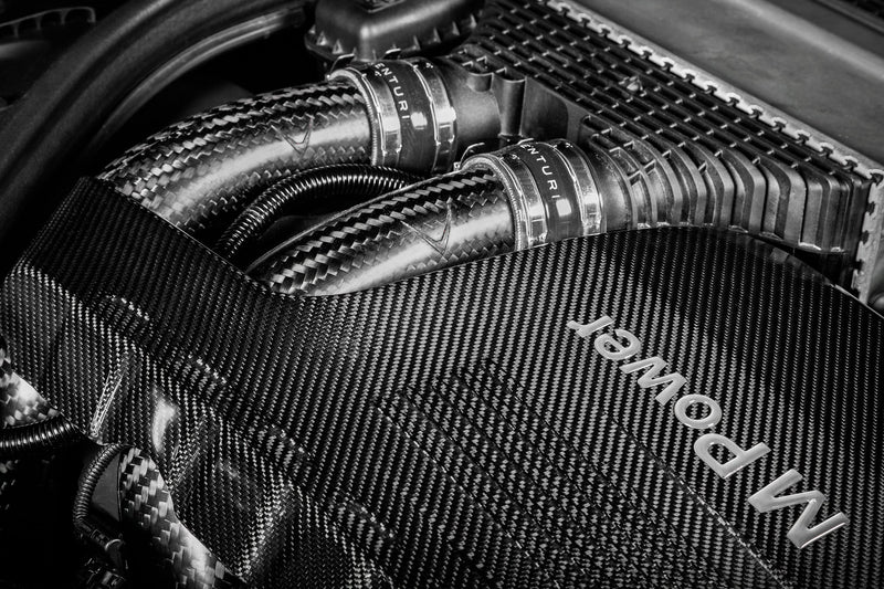 Load image into Gallery viewer, Eventuri BMW F8X M2C M3 M4 S55 Black Carbon Charge Pipe Set - Matte
