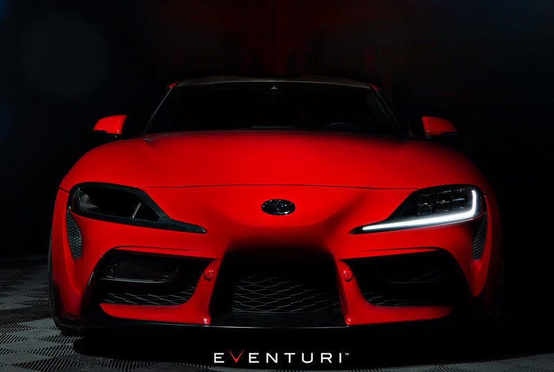 Load image into Gallery viewer, Eventuri Toyota A90 Supra Black Carbon Headlamp Race Duct
