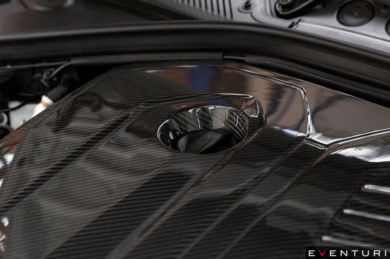 Load image into Gallery viewer, Eventuri BMW B58 Black Carbon Engine Cover
