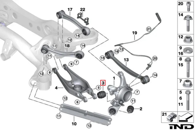 Load image into Gallery viewer, Fall-Line Motorsports E9X M3 / E82 1M Rear Lower Control Arm Bearing Set - Outer
