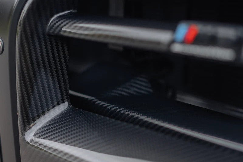 Load image into Gallery viewer, TREVORA G8X M3 / M4 Pre-Preg Carbon Fiber Foam Crash Bar Cover
