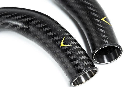 Eventuri BMW F8X M2C M3 M4 S55 Black Carbon Charge Pipe Set - Matte