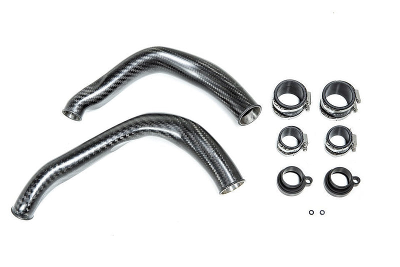 Load image into Gallery viewer, Eventuri BMW F8X M2C M3 M4 S55 Black Carbon Charge Pipe Set - Matte
