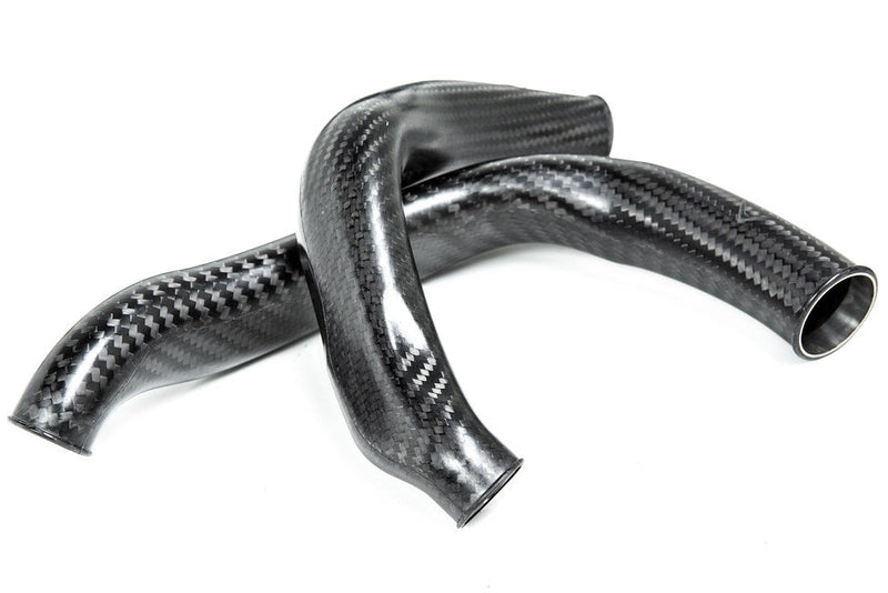 Load image into Gallery viewer, Eventuri BMW F8X M2C M3 M4 S55 Black Carbon Charge Pipe Set - Matte
