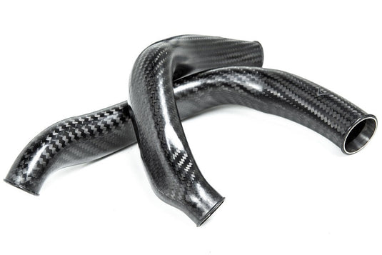 Eventuri BMW F8X M2C M3 M4 S55 Black Carbon Charge Pipe Set - Matte
