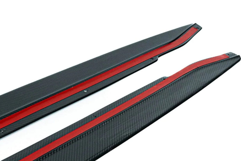 Load image into Gallery viewer, TREVORA G80 M3 Pre-Preg Carbon Fiber PR-1 Side Skirts
