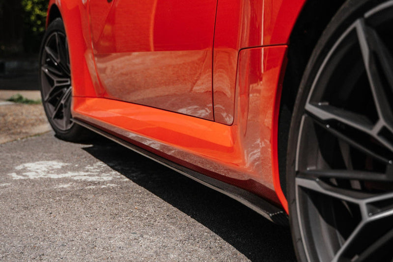 Load image into Gallery viewer, TREVORA G87 M2 Carbon Flat Side Skirt Set
