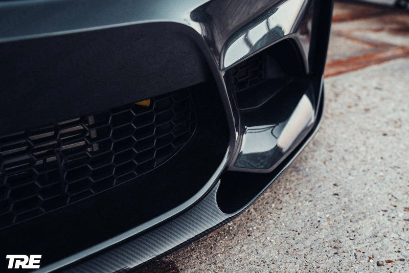 Load image into Gallery viewer, TREVORA BMW F87 M2 OG Pre-Preg Carbon Front Splitter
