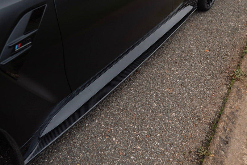 Load image into Gallery viewer, TREVORA G80 M3 Pre-Preg Carbon Fiber PR-1 Side Skirts

