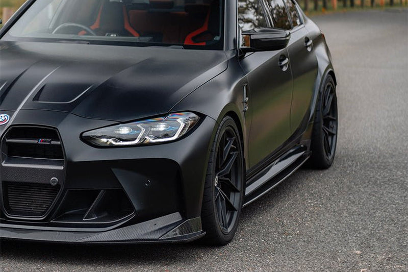 Load image into Gallery viewer, TREVORA G80 M3 Pre-Preg Carbon Fiber PR-1 Side Skirts
