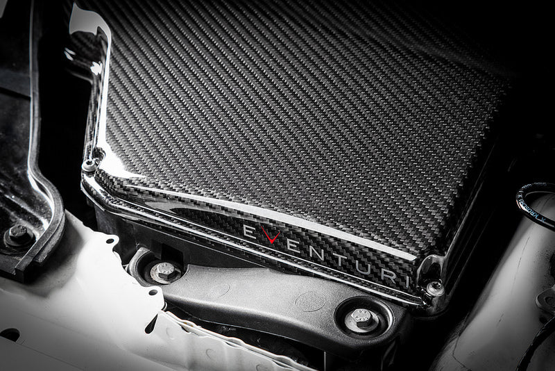 Load image into Gallery viewer, Eventuri BMW E9X M3 (S65) Black Carbon Airbox Lid - Gloss
