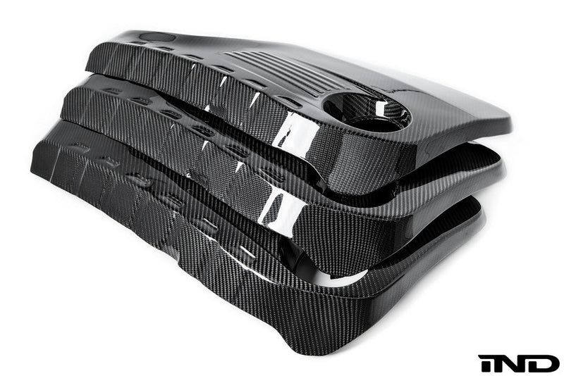 Load image into Gallery viewer, Eventuri BMW F8X M3 / M4 S55 Black Carbon Engine Cover
