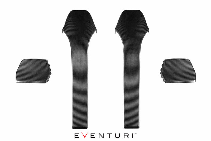 Load image into Gallery viewer, Eventuri BMW F80 M3 / F82 M4 Black Carbon Seat Back Cover Set
