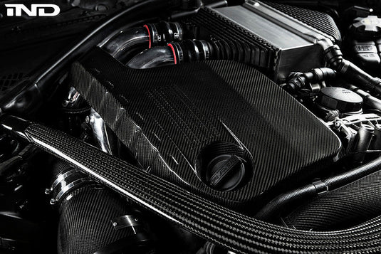 Eventuri BMW F8X M3 / M4 S55 Black Carbon Engine Cover