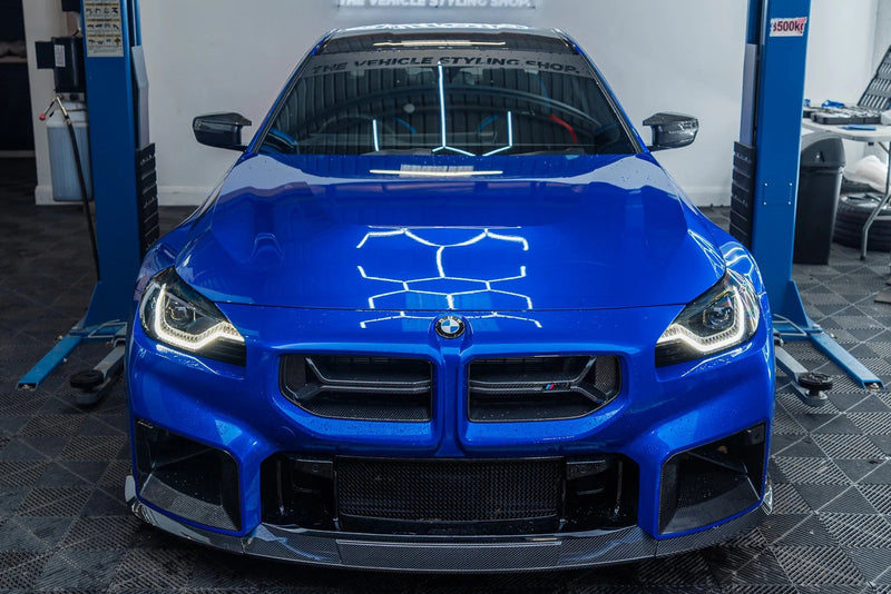 Load image into Gallery viewer, TREVORA G87 M2 TR87 Carbon Flat Front Splitter
